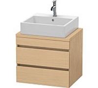 Duravit DuraStyle vasque DS530503030 60 x 47,8 cm, chêne naturel, pour console, 2 tiroirs