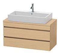 Duravit DuraStyle vasque DS530903030 100 x 47,8 cm, chêne naturel, pour console, 2 tiroirs