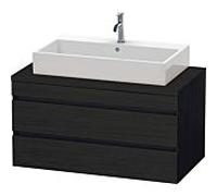 Duravit DuraStyle vasque DS531901616 100 x 54,8 cm, chêne noir, pour console, 2 tiroirs