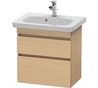 Duravit DuraStyle meuble sous-vasque DS647903030 58 x 36,8 cm, Eiche natur , 2 tiroirs, suspendu