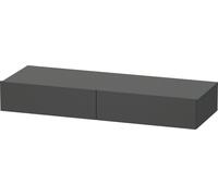 DuraStyle Duravit match0 DS827104949 120 x 44 cm, 2 tiroirs, graphite mat, avec support console