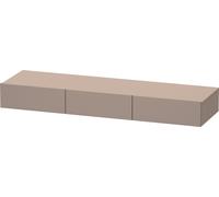 Duravit DuraStyle étagère tiroir DS827204343 150 x 44 cm, 3 tiroirs, basalte mat, avec support console