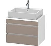 Duravit DuraStyle meuble sous-lavabo pour console compacte, 2 tiroirs, 700mm, DS530604318