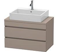 Duravit DuraStyle meuble sous-lavabo pour console compacte, 2 tiroirs, 800mm, DS530704343