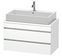 Duravit Vasque DuraStyle DS530801818 – 90 x 47,8 cm – Blanc mat – Pour console, 2 tiroirs