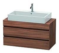 Duravit Meuble sous-lavabo pour console DuraStyle DS530907979 – 2 tiroirs 1000 mm, noyer naturel
