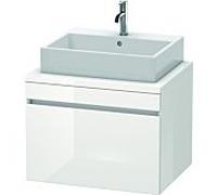 Duravit DuraStyle vasque DS531101843 70 x 54,8 cm, blanc mat / basalte mat, pour console, coulissant 2000