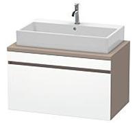 Duravit Meuble sous-lavabo pour console DuraStyle DS531301843 1 tiroir 900mm Blanc mat/Basalte mat