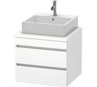 Duravit Meuble sous-lavabo pour console DuraStyle DS531501818 2 tiroirs 600 mm Blanc mat