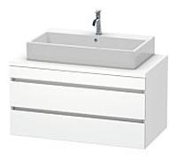 Duravit DuraStyle vasque DS531901818 100 x 54,8 cm, blanc mat, pour console, 2 tiroirs