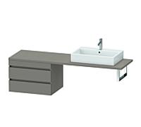 Duravit DuraStyle vasque DS535904343 70 x 54,8 cm, basalte mat, pour console, 2 tiroirs