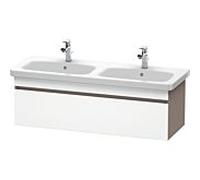 Duravit DuraStyle vasque DS639801843 123x44,8x39,8cm, 2000 , vasque gauche / droite, blanc mat / basalte mat