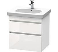Duravit DuraStyle vasque DS648302218 60 x 45,3 cm, blanc brillant / blanc mat, 2 tiroirs, suspendu