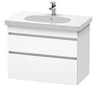 Duravit DuraStyle vasque DS648401818 80 x 45,3 cm, blanc mat, 2 tiroirs, suspendu