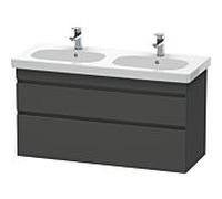 Duravit DuraStyle vasque DS648604949 115 x 45,3 cm, graphite mat, 2 tiroirs, suspendu