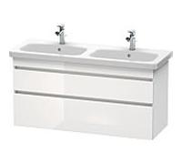Duravit Meuble sous-lavabo DuraStyle 6498 DS649802218 2 tiroirs 1230 mm blanc brillant