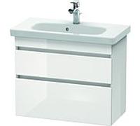 Duravit DuraStyle vasque DS649901843 73 x 36,8 cm, blanc mat / basalte mat, 2 tiroirs, suspendu