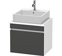 Duravit DuraStyle vasque match0 DS530004918 60 x 47,8 cm, graphite mat / blanc mat, pour console, coulissant 2000