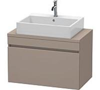 Duravit DuraStyle vasque match0 DS530204343 80 x 47,8 cm, basalte mat, pour console, coulissant 2000
