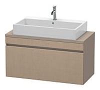 Duravit DuraStyle vasque match0 DS530407543 100 x 47,8 cm, lin / basalte mat, pour console, coulissant 2000