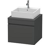 Duravit DuraStyle vasque match0 DS531004949 60 x 54,8 cm, graphite mat, pour console, coulissant 2000
