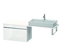 Duravit DuraStyle vasque match0 DS532402243 80 x 47,8 cm, blanc brillant / basalte mat, pour console, coulissant 2000