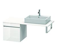 Duravit DuraStyle vasque match0 DS533207943 50 x 54,8 cm, noyer naturel / basalte mat, pour console, coulissant 2000