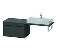 Duravit DuraStyle vasque match0 DS533404949 80 x 54,8 cm, graphite mat, pour console, coulissant 2000