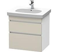Duravit Duravit Meuble sous lavabo DuraStyle 60x45,3 cm, taupe/blanc mat, 2 tiroirs, suspendu Quantité:1