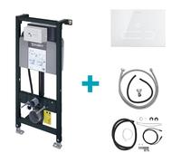 Duravit DuraSystem A2 Kit pour WC lavant Starck f, H : 114,8 cm, avec rinçage hygiénique, WD1013000000+WD5003012000+1007310000+1007290000,