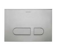 Duravit DuraSystem plaque de déclenchement mécanique pour WC A1, acier inox, WD5012704000, Couleur: acier inoxydable brossé