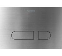 Duravit DuraSystem plaque de déclenchement mécanique pour WC A1, acier inox, WD5012704000, Couleur: acier inoxydable brossé