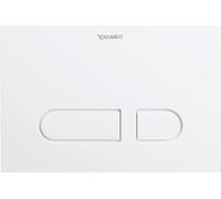 Duravit DuraSystem plaque de déclenchement mécanique pour WC A1, plastique, 217x146,5 mm, WD5001011000, Couleur: Plaque frontale en plastique, blanc