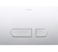 Duravit DuraSystem plaque de déclenchement mécanique pour WC A1, plastique, 217x146,5 mm, WD5001021000, Couleur: Plaque frontale en plastique, chrome brillant