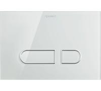 Duravit DuraSystem plaque de déclenchement mécanique pour WC A1, verre blanc, 229,8x157mm, WD5002012000