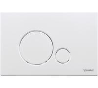 Duravit DuraSystem plaque de déclenchement mécanique pour WC Beta 120, DualFlush, 230x150,5mm, WD5010011000, Couleur: Blanc