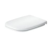 Duravit Duravit Abattant WC carré avec frein de chute, amovible, 44,3 cm, Uni, blanc Quantité:1