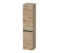 Duravit Sivida Armoire haute, poignée noire diamantée mat, charnières à gauche, 2 portes, 400x374x1440mm, SV1370LBD550000, Couleur: ChÃªne marbrÃ©