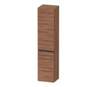 Duravit Sivida Armoire haute, poignée noire diamantée mat, charnières à gauche, 2 portes, 400x374x1440mm, SV1370LBD790000, Couleur: Noyer mat