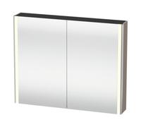 Duravit Duravit Armoire miroir Universal XSquare 100x80x15,5 cm, basalte mat, 2 portes, LED Quantité:1