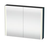 Duravit Duravit Armoire miroir Universal XSquare 100x80x15,5cm, bleu mat, 2 portes, LED Quantité:1