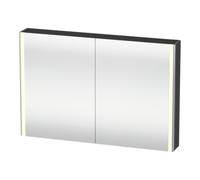 Duravit Duravit Armoire miroir Universal XSquare 120x80x15,5 cm, graphite mat, 2 portes, LED Quantité:1