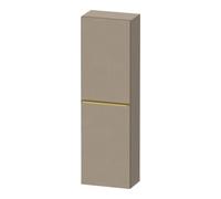 Duravit D-Neo armoires mi-hautes, 400x1320x240mm, 1 porte, charnières à gauche, 4 tablettes en verre, poignée or poli, DE1318L34750000, Couleur: Décor lin mat