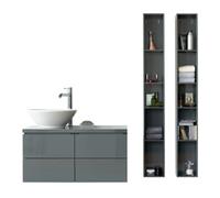 Duravit Vasque à poser Bacino Ø42 cm ronde avec trop-plein sans trou pour robinet Blanc brillant
