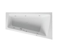 Duravit Duravit Baignoire à remous Paiova 170x100 cm, Jet, version EB, 1 RS droite, blanche Quantité:1
