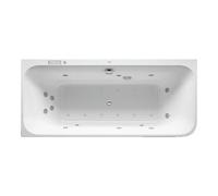 Duravit Duravit Baignoire balnéo Happy D.2 180x80 cm, angle gauche, 2 jets, blanche, Combi-Sys E Quantité:1