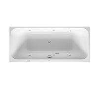 Duravit Duravit Baignoire balnéo Happy D.2 180x80 cm, Jet-Sys, version EB, 2 RS, blanc Quantité:1