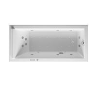 Duravit Starck Bains à remous, version à encastrer, simple dos, bâti-support, garniture de vidage et de trop-plein chrome, système Combi E, 1700x800mm, 760336000CE1000