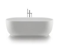 Duravit Duravit Baignoire ovale Luv 180x85x46 cm, libre, 2 rebords, blanc mat Quantité:1