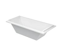 Duravit Duravit Baignoire rectangulaire Starck 180x80x46 cm, EB-Vers., 2 RS, avec MA, blanc Quantité:1